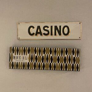 Rosanna Monte Carlo Collection Black and Gold Casino sign